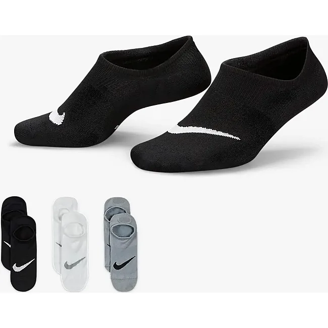 Шкарпетки Nike U NK EVERYDAY PLUS LTWT FOOTIE 3PPK жіночі