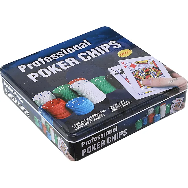 Набор для покера в металлической коробке Professional Poker chips SP-SPORT
 IG-8654 400 фишек