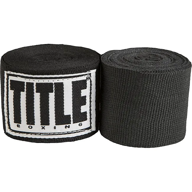 Бинти для боксу TITLE Boxing Select 180" Semi Elastic Mexican Black (4.5м.)