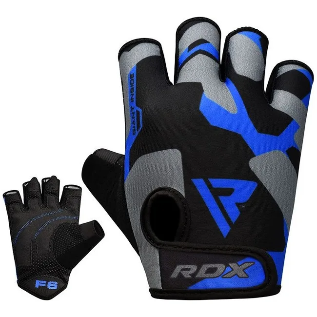 Рукавички для фітнесу RDX F6 Sumblimation Blue