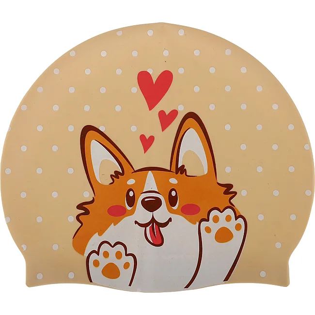 Шапочка для бассейна
 силиконовая юниорская MADWAVE
 Junior CORGI M057311 (Бежевый)