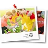 Сетка тренировочная для футбола Neo-Sport Rebounder 120 x 120 см, черно-зеленая.