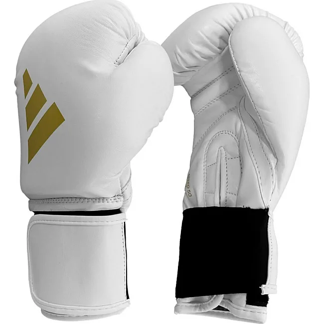 Боксерские перчатки Adidas Speed 50 (белый/золотой | ADIDAS ADISBG50