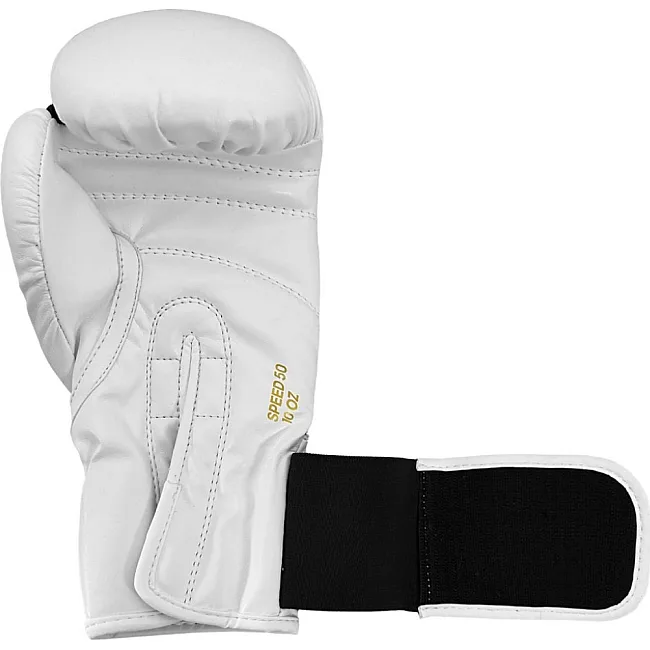 Боксерские перчатки Adidas Speed 50 (белый/золотой | ADIDAS ADISBG50
