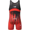 Детское трико для единоборств PERESVIT Temper Wrestling Singlet Red Black