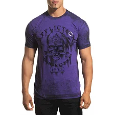 Футболка AFFLICTION AC Iron Grease A24270 Arctic Purple