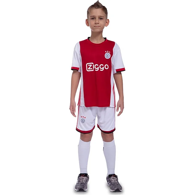 Футбольна форма дитяча із символікою клубу AJAX домашня 2020 SP-PLANETA CO-0980 6-14 років
