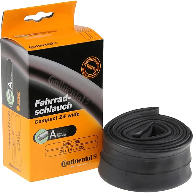 Камера на велосипед CONTINENTAL Compact Tube Wide 24", 50-507->60-507, A40, 200 г