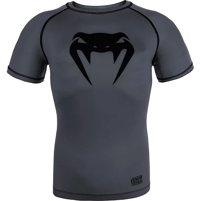 Компресійна футболка VENUM Contender 3.0s Short Sleeve Heather Grey/Black