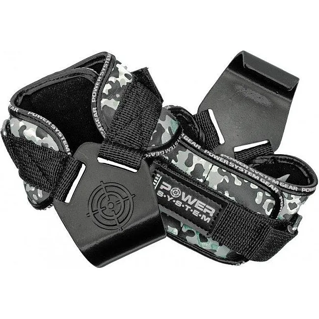 Крюки для тяги на запястье POWER SYSTEM PS-3370 Hooks Camo Black/Grey