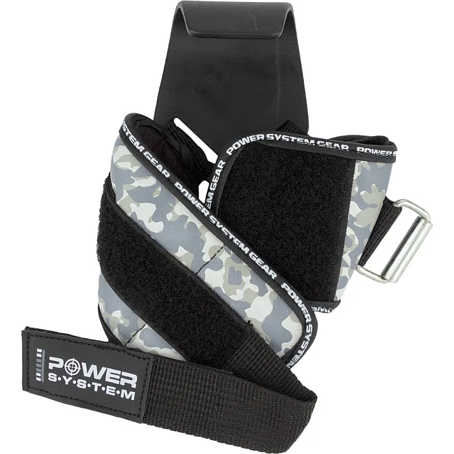 Крюки для тяги на запястье POWER SYSTEM PS-3370 Hooks Camo Black/Grey