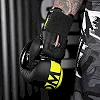Перчатки для бокса PHANTOM APEX Elastic Neon Black/Yellow (капа в подарок)