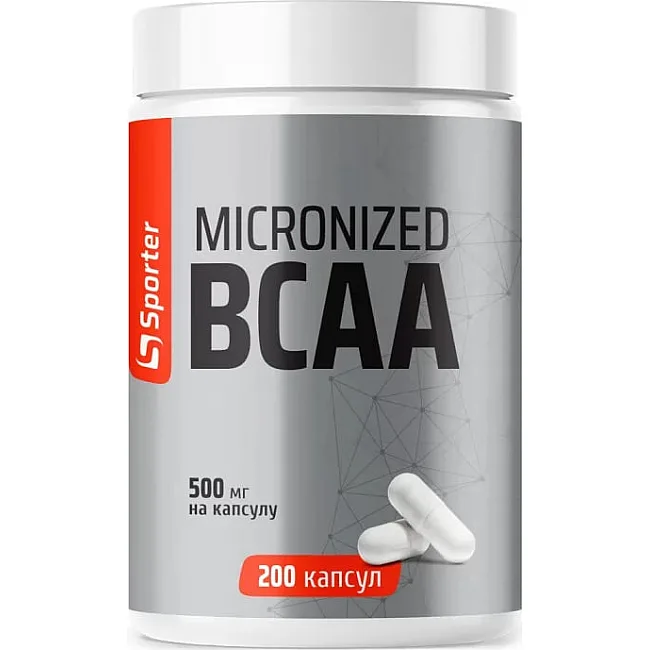 Харчова добавка Sporter Micronized BCAA 2:1:1 - 200 см капс