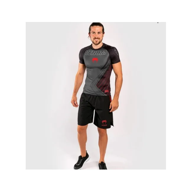 Рашгард із коротким рукавом VENUM Contender 5.0 Black Red
