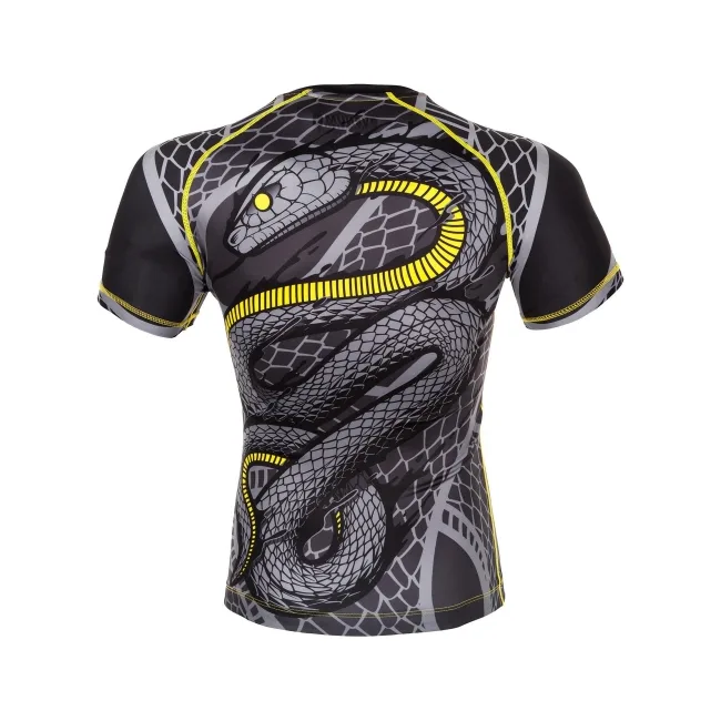 Рашгард Venum Snaker Rashguard Short Sleeves Black Yellow