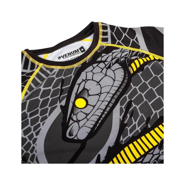 Рашгард Venum Snaker Rashguard Short Sleeves Black Yellow