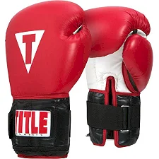 Снарядные перчатки с утяжелителями Title Classic Power Red Black