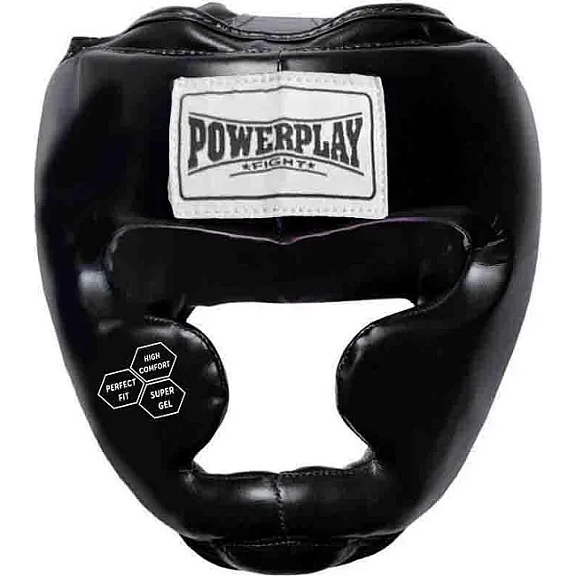 Тренировочный шлем для бокса POWERPLAY 3043 Черный