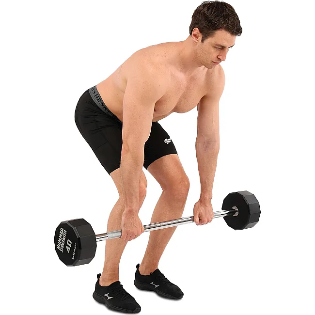 Штанга неразборная с фиксированным весом прямая PEV HAMMER STRENGHT TA-9979-40 (Черный)