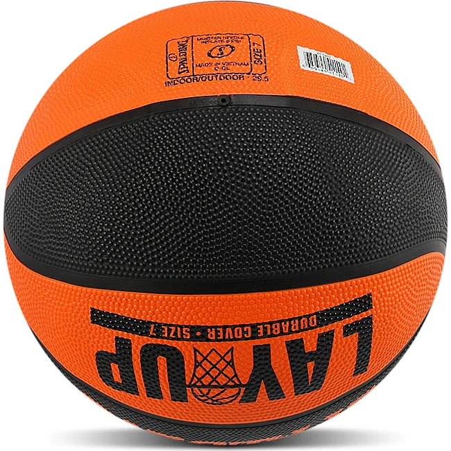 Баскетбольный мяч резиновый SPALDING STREET LAYUP 84548Z (Оранжевый-черный)
