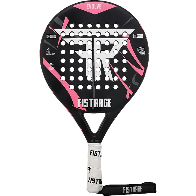 Ракетка для паділ-тенісу Padel FISTRAGE EVOLVE VL-4681 (Чорно-рожевий)