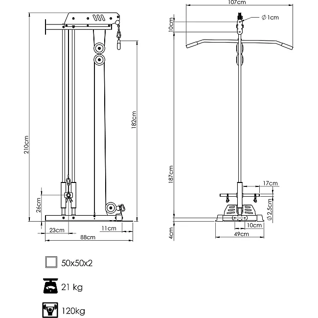 Тяга настенная Marbo Sport MS-W103 2.0