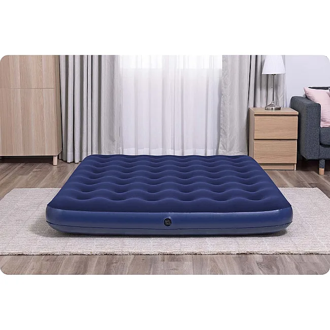 Матрац надувний Bestway 67003 з насосом 203x152 см, синій