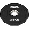 Млинці диски поліуретанові 2 Handle металева втулка HAMMER STRENGHT TA-9986-2_5 (Чорний)