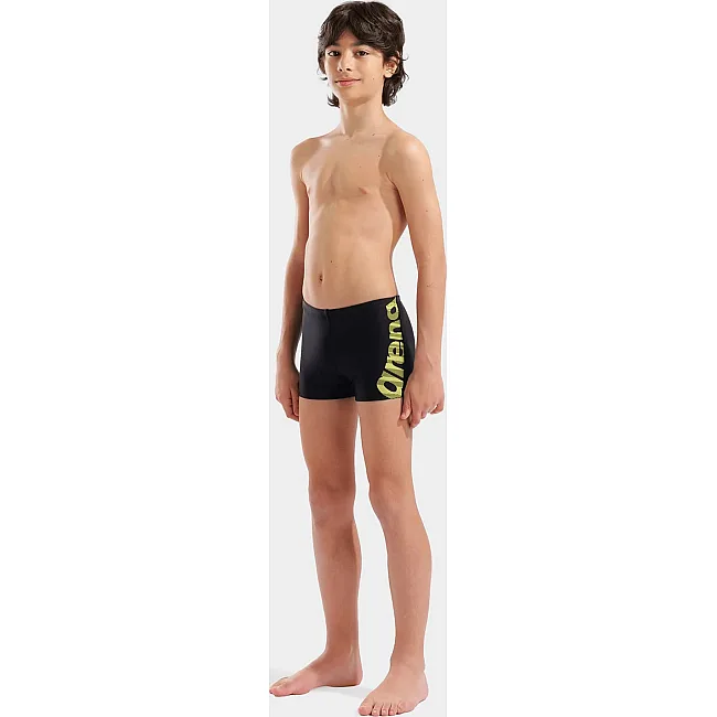 Плавки-шорты для мальчиков Arena GRAPHIC SWIM SHORT черный, желтый (для детей)