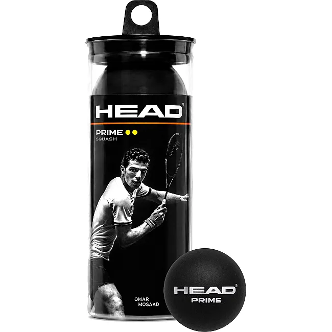Набір м'ячів для сквошу HEAD Prime 287316 (Чорний)