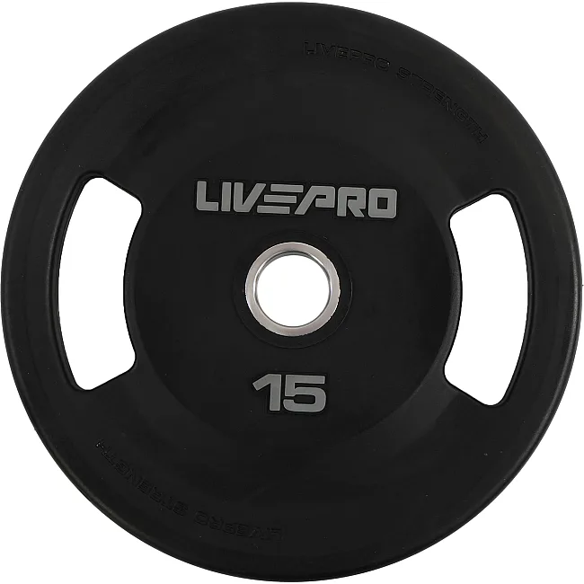 Блины диски полиуретановые 2 Handle металлическая втулка LiveUp LP8337-15 ø51мм 15кг