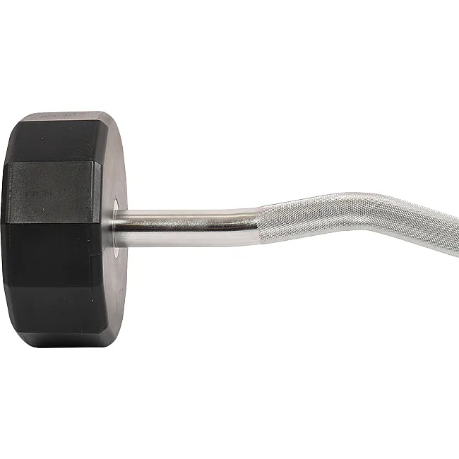 Штанга неразборная с фиксированным весом изогнутая PEV HAMMER STRENGHT TA-9978-35 (Черный)