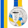 Медаль спортивна зі стрічкою SP-SPORT UKRAINE з українською символікою C-6833 (Срібний) Медаль спортивна зі стрічкою SP-SPORT UKRAINE з українською символікою C-6833 (Срібний)
