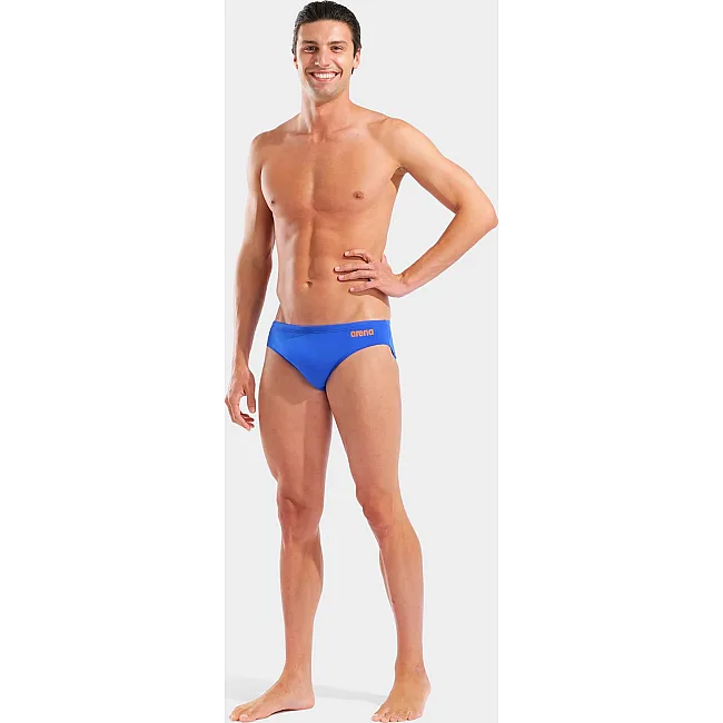 Плавки Arena TEAM SWIM BRIEFS SOLID синий, оранжевый (для мужчин)