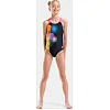 Купальник закрытый для девочек Arena DOTS SWIMSUIT SWIM PRO BACK черный, розовый (для детей)