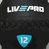 Мяч набивной медицинский для кроссфита WALL BALL LiveUp LP8100-12 12кг