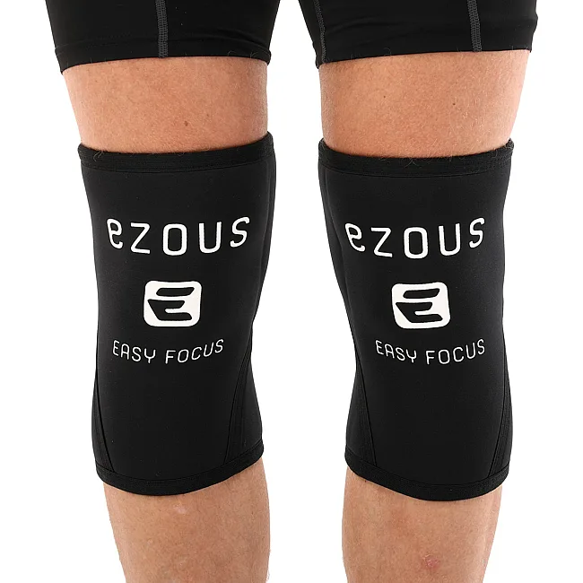 Наколенники для приседа и пауэрлфтинга 2штуки SQUAT KNEECAP EZOUS A-02 (Черный)