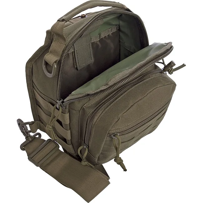 Сумка-слинг тактическая
 SILVER KNIGHT YQS-099
 30x23x15см 10л (Оливковый)