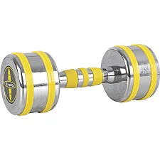 Гантель хромированный inSPORTline Yellsteel 7 кг