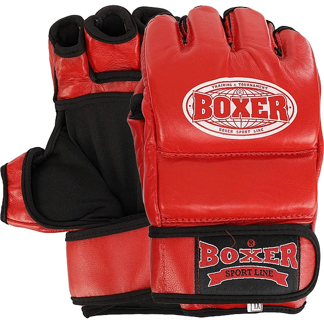 Перчатки для ММА BOXER 5020 (Красный)
