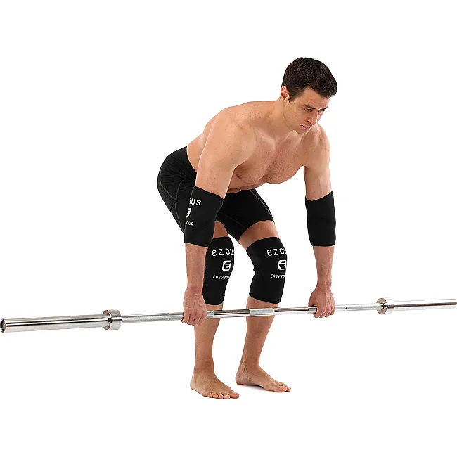 Наколенники для приседа и пауэрлфтинга 2штуки SQUAT KNEECAP EZOUS A-02 (Черный)