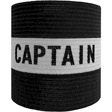 Повязка капитанская META Armband Striped Junior черный, белый OFSM