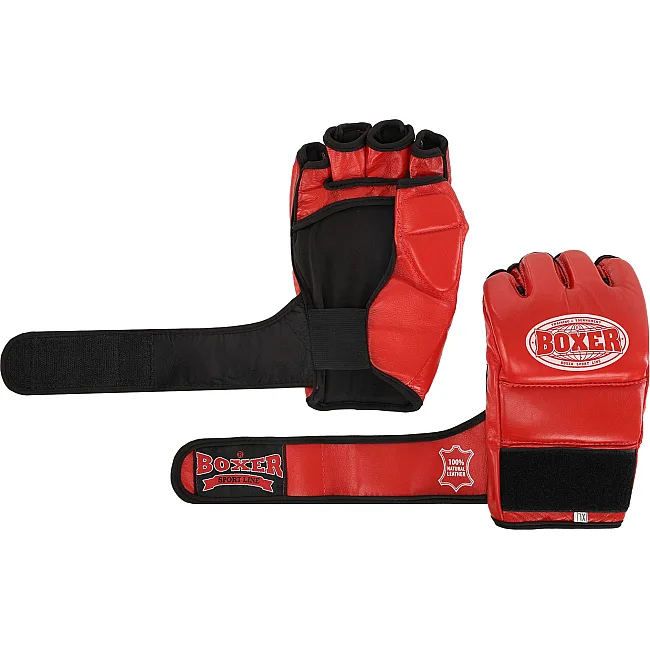 Перчатки для ММА BOXER 5020 (Красный)