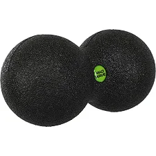 Мяч массажный двойной для МФР и самомассажа Duoball MADWAVE M139116101W ø8см (Черный)