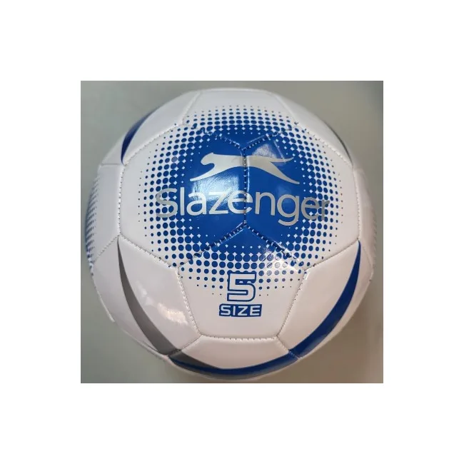 Мяч футбольный Slazenger AC football white/royal blue/silver/black size 5, ст. 307775