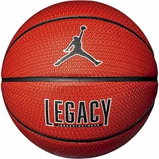 М'яч баскетбольний NIKE JORDAN LEGACY 2.0 8P DEFLATED AMBER/BLACK/METALLIC SILVER/BLACK size 7