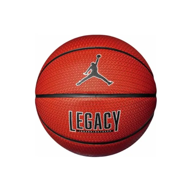 М'яч баскетбольний NIKE JORDAN LEGACY 2.0 8P DEFLATED AMBER/BLACK/METALLIC SILVER/BLACK size 7
