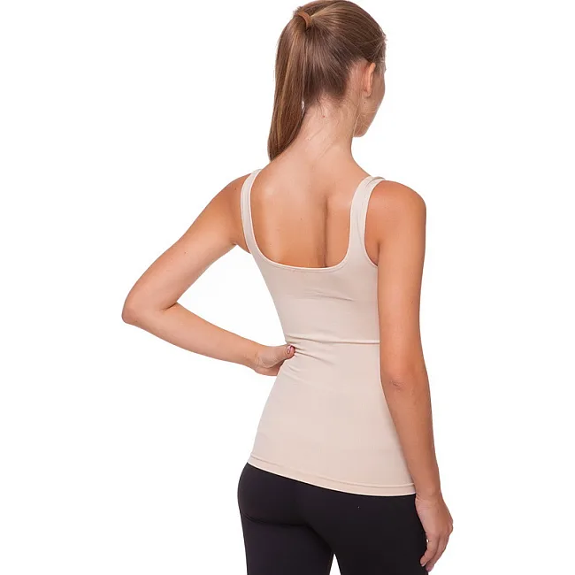 Майка утягивающая корректирующая с эфектом пуш-ап Sibote Thin vest ST-9161 (Телесный)