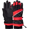 Перчатки лыжные детские зимние LUCKYLOONG C-7133 (Черный-голубой)