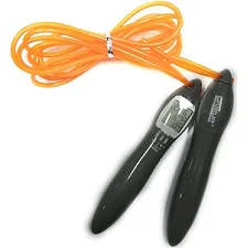 Скакалка з елек лічильником ELECTRONIC JUMP ROPE сіро, помаранчевий 275см